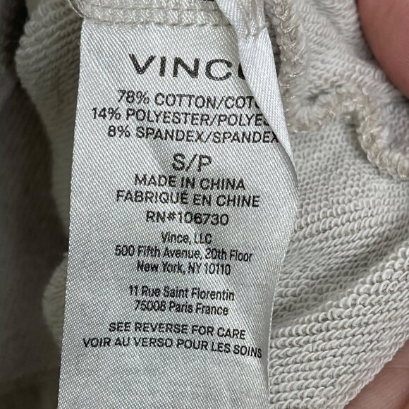 Vince Oversized Cotton Blend Knit Shirt‎ Jacket Women's S Beige Button Front - Picture 4 of 9